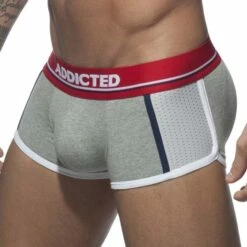 Boxer Addicted XXL Sportive AD703 -Offres HOM Boutique Boxer addicted AD703 gris 4