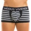 Boxer Modus Vivendi Stripped 11921 -Offres HOM Boutique Boxer modus 11921 gris m