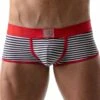 Boxer Stripes TOF PARIS TOF100R -Offres HOM Boutique Boxer tof TOF100R rouge m