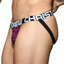 Jock Strap Andrew Christian Posh Leopard 92147 -Offres HOM Boutique JockStrap ac 92147 violet 4
