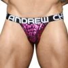 Jock Strap Andrew Christian Posh Leopard 92147 2 Jock Strap Andrew Christian Posh Leopard 92147 -Offres HOM Boutique JockStrap ac 92147 violet m