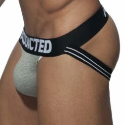 Jock Strap Addicted Super Bulk AD714 -Offres HOM Boutique JockStrap addicted AD714 gris 4