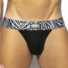 Jock Strap ES Collection Zebra C-Through UN540 -Offres HOM Boutique JockStrap es UN540 noir m