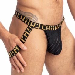 Jock Strap L Homme Invisible Back To Black MY45BTB -Offres HOM Boutique JockStrap hi MY45BTB noir 4