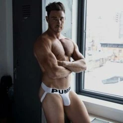 Jock Strap Pump! White 15005 -Offres HOM Boutique JockStrap pump 15005 blanc a