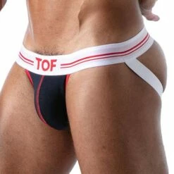 Jock Strap French TOF PARIS TOF159BU -Offres HOM Boutique JockStrap tof TOF159BU bleu 4