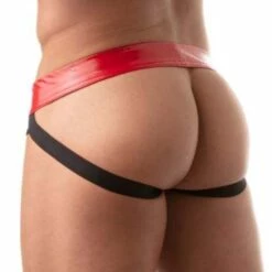 Jock Strap Vinyl TOF PARIS TOF183R 6 Jock Strap Vinyl TOF PARIS TOF183R -Offres HOM Boutique JockStrap tof TOF183R rouge 3