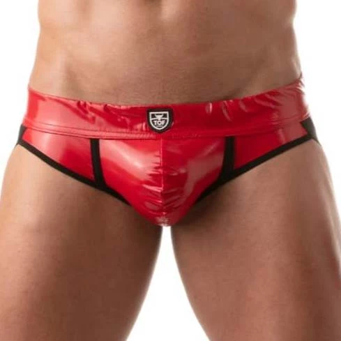 Jock Strap Vinyl TOF PARIS TOF183R 3 Jock Strap Vinyl TOF PARIS TOF183R