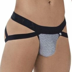 Jock Strap Xtremen Jacquard 91085 -Offres HOM Boutique JockStrap xtremen 91085 gris 4