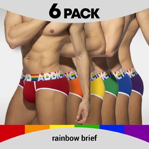 Pack De 6 Slips Addicted Rainbow AD1142P 3 Pack De 6 Slips Addicted Rainbow AD1142P