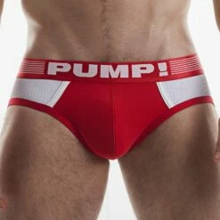 Slip Pump! Red Ribbed 12043