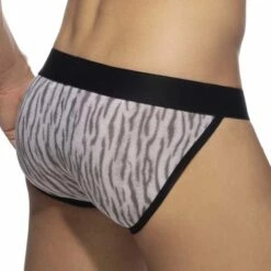 Tanga Addicted Tiger Print AD974 -Offres HOM Boutique Tanga addicted AD974 gris 3