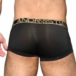 Boxer Andrew Christian Almost Naked Retro Mesh 92419 -Offres HOM Boutique boxer ac 92419 noir 3