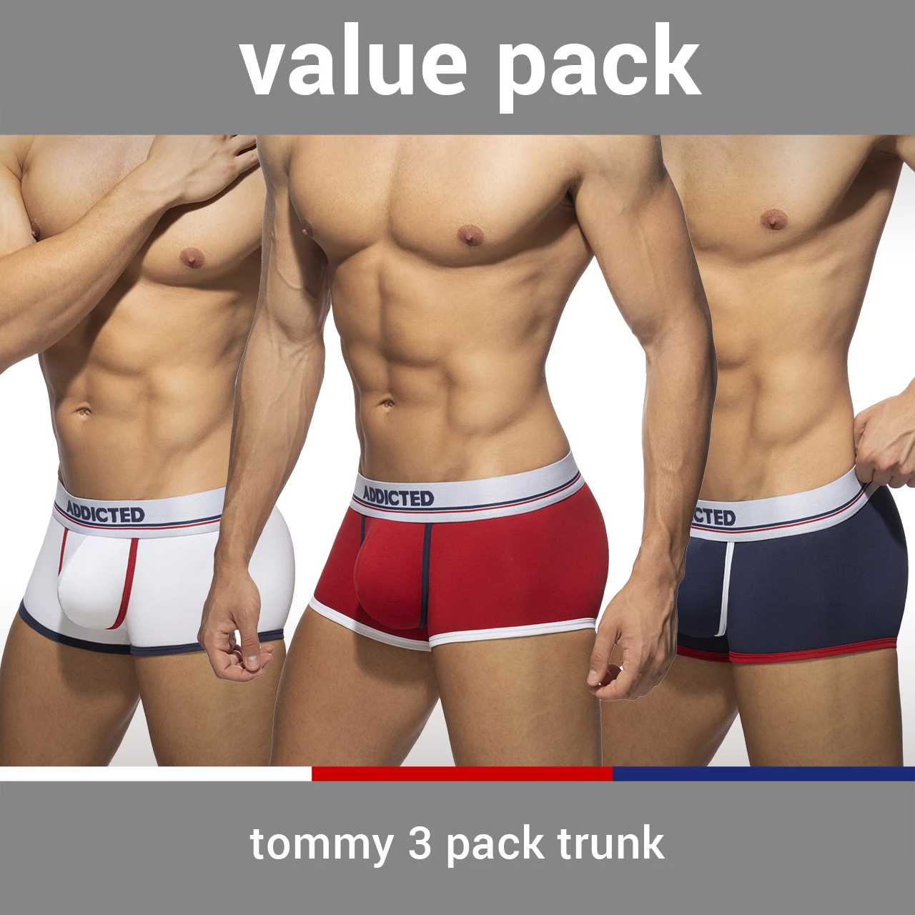 Pack De Boxer Addicted Tommy AD1009P 3 Pack De Boxer Addicted Tommy AD1009P