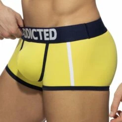 Boxer Swimderwear Addicted AD1153 -Offres HOM Boutique boxer addicted ad1153 jaune 4