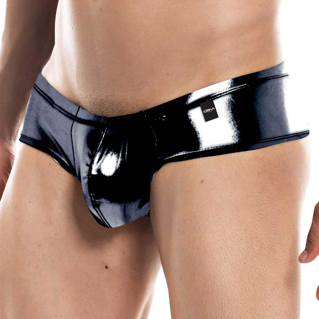 Boxer Cut4Men Black Skai C4M05 3 Boxer Cut4Men Black Skai C4M05