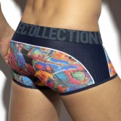 Boxer ES Collection Floral Mesh UN418 -Offres HOM Boutique boxer esco UN418 bleu 3
