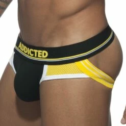 Jock Strap Addicted Push Up Sport AD744 9 Jock Strap Addicted Push Up Sport AD744 -Offres HOM Boutique jockstrap ad ad744 noir 4