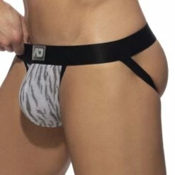 Jock Strap Addicted Tiger Print AD975 -Offres HOM Boutique jockstrap addicted ad975 gris 4