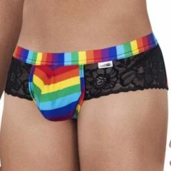Jock Strap Candyman Pride Lace 99498 -Offres HOM Boutique jockstrap candy 99498 noir 4