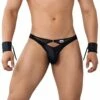 Jock Strap Candyman Chain And Cuffs 99621 -Offres HOM Boutique jockstrap candy 99621 noir m