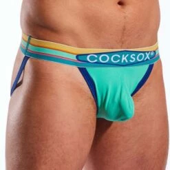 Jock Strap CockSox Clearwater Green CX21N -Offres HOM Boutique jockstrap cocksox cx21n vert 4