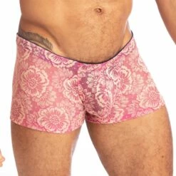 Shorty L Homme Invisible La Fleur Rose MY14LFR -Offres HOM Boutique shorty hi MY14LFR rose 4