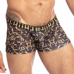 Shorty L Homme Invisible Oppulence DOro MY39ORO -Offres HOM Boutique shorty hi MY39ORO noir 4