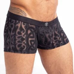 Shorty L Homme Invisible Devore Tattoo MY39DEV -Offres HOM Boutique shorty hi my39dev noir 4