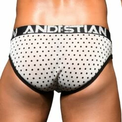 Slip Andrew Christian Sheer Dots 91761 7 Slip Andrew Christian Sheer Dots 91761 -Offres HOM Boutique slip ac 91761 blanc 3