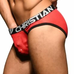 Slip Andrew Christian Scarlet Sheer 91906 -Offres HOM Boutique slip ac 91906 rouge 4