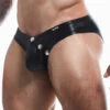 Slip Cut4Men Blackleatherlike BL4CK01 -Offres HOM Boutique slip c4m bl4ck01 noir m