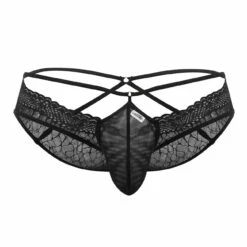 Slip Lace Candyman 99624 11 Slip Lace Candyman 99624 -Offres HOM Boutique slip candy 99624 noir 9