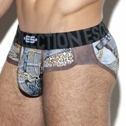 Slip ES Collection Wild Print UN328 9 Slip ES Collection Wild Print UN328 -Offres HOM Boutique slip escollection un328 marron 4