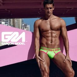 Slip Garçon LINCOLN 7 Slip Garçon LINCOLN -Offres HOM Boutique slip garconmodel slin vert a