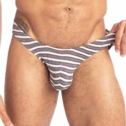 Slip L Homme Invisible Ruby & Graphite MY44RUB -Offres HOM Boutique slip hi my44rub raye 4