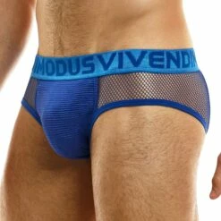 Slip Modus Vivendi Mesh Classic 04315 -Offres HOM Boutique slip modus 04315 bleu 4
