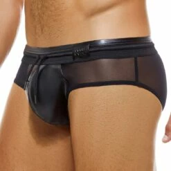 Slip Modus Vivendi Latex 11216 -Offres HOM Boutique slip modus 11216 noir 4