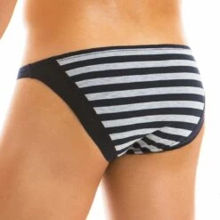 Slip Modus Vivendi Stripped 11913 8 Slip Modus Vivendi Stripped 11913 -Offres HOM Boutique slip modus 11913 gris 3