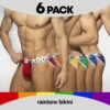 Pack De 6 Tangas Addicted Rainbow AD1146P -Offres HOM Boutique tanga ad ad1146p cmod m
