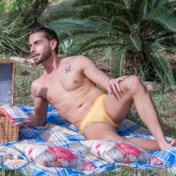 Tanga Modus Vivendi Country 02213 7 Tanga Modus Vivendi Country 02213 -Offres HOM Boutique tanga modus 02213 jaune a