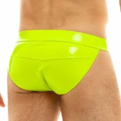 Tanga Modus Vivendi Vinyl 08012 -Offres HOM Boutique tanga modus 08012 jaune 3
