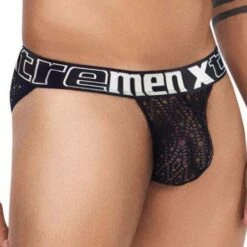 Tanga Xtremen Lace 91117 -Offres HOM Boutique tanga xtremen 91117 noir 4